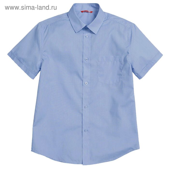 Сорочка для мальчиков, рост 158-164 см, возраст 13 лет, цвет голубой - Фото 1