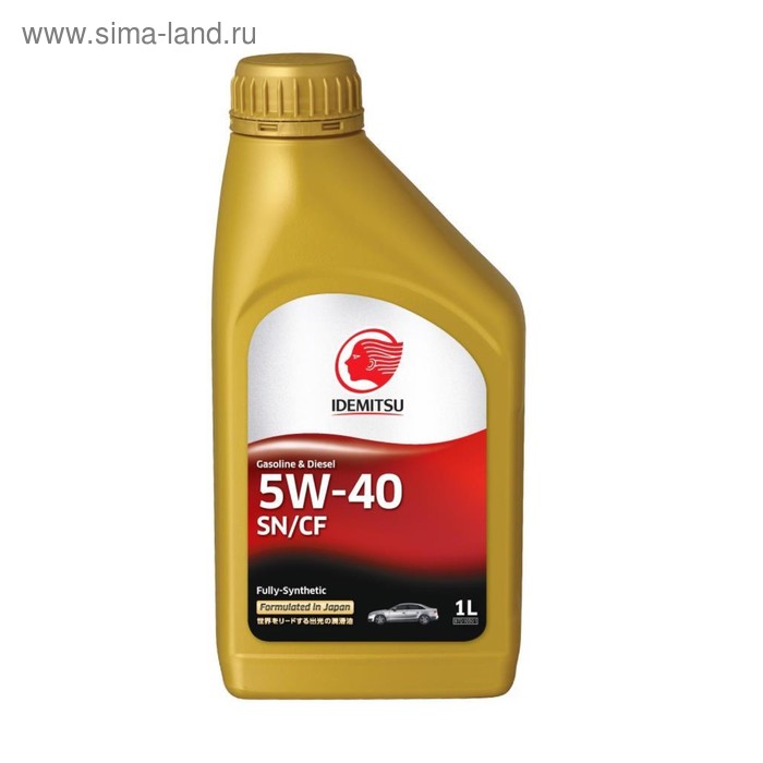 Масло моторное Idemitsu Fully-Synthetic SN/CF 5W-40, 1 л - Фото 1