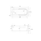 Ванна Cersanit Santana, 150×70, без ножек, цвет белый - Фото 12