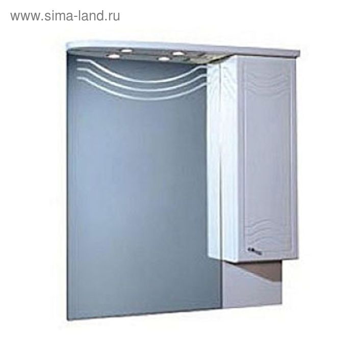 Зеркало со шкафом «Домус», правый, цвет белый - Фото 1