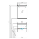 Зеркало – шкаф для ванной комнаты AQUATON «Америна 60», правый, 606×140×810 мм, цвет белый - Фото 5