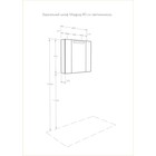 Зеркальный шкаф AQUATON Мадрид 80 М со светильником белый 1A175202MA010 - Фото 2