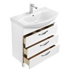 Тумба под раковину AQUATON Ария 80 Н белый 1A141301AA010 - Фото 3