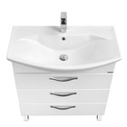 Тумба под раковину AQUATON Ария 80 Н белый 1A141301AA010 - Фото 4