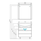 Тумба под раковину AQUATON Ария 80 Н белый 1A141301AA010 - Фото 2