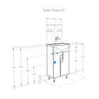 Тумба под раковину AQUATON Панда 50 белый 1A053701PD010 - Фото 2
