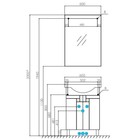 Тумба под раковину AQUATON Фиджи 60 белый 1A179601FG010 - Фото 6