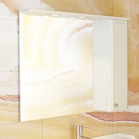 Зеркало-шкаф для ванной "Сочи-100" 82 х 100 х 15,5 см, белый