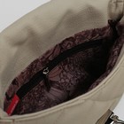Сумка женская, отдел на молнии, наружный карман, длинный ремень, цвет бежевый - Фото 5