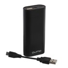 Внешний аккумулятор Qumo PowerAid, USB, 5200 мАч, 1 A, литий-ионный, черный - Фото 1