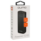 Внешний аккумулятор Qumo PowerAid, USB, 5200 мАч, 1 A, литий-ионный, черный - Фото 4