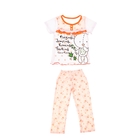 Комплект домашний для девочки (футболка, штаны ), рост 110 см (60), цвет персиковый - Фото 1