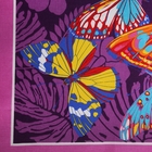 Полотенце банное вафельное "Бабочки" 80х150 см, фиолетовый, 160 г/м2,хлопок 100% - Фото 2