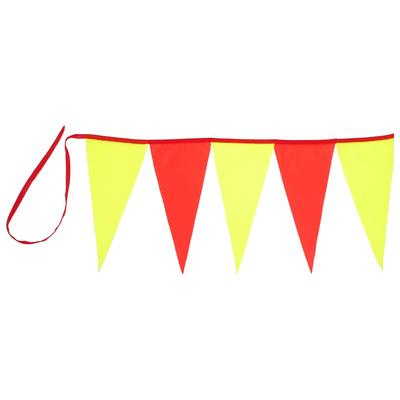 Флажная лента, длина 5 м, 15×30 см, цвет МИКС