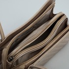 Сумка женская, отдел на молнии, наружный карман, цвет бежевый - Фото 5