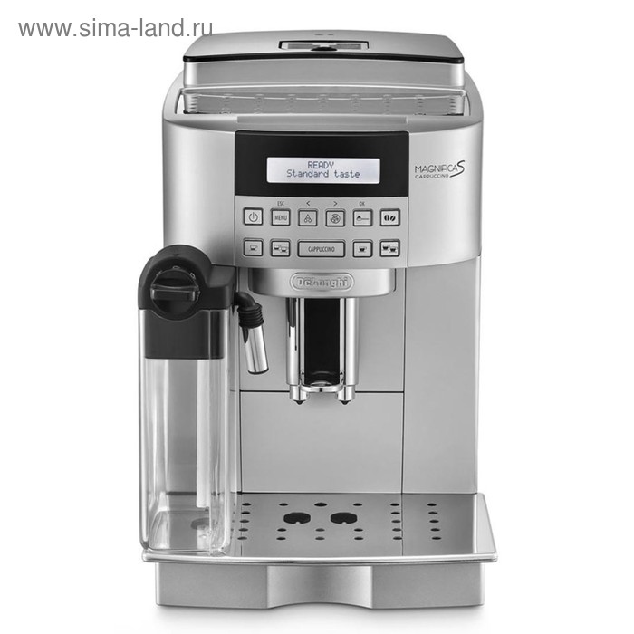 Кофемашина DeLonghi MAGNIFICA S ECAM 22.360.S, автоматическая, 1450 Вт, 1.8 л, серебристая - Фото 1