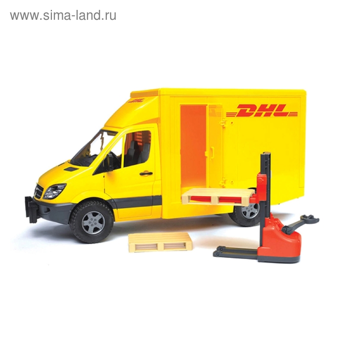 Фургон Mercedes-Benz Sprinter DHL, с погрузчиком BRUDER