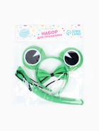 Карнавальный набор «Лягушка» 3 предмета: ободок, бабочка, хвост 1379737