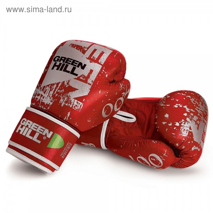 Боксерские перчатки, 16 унций, цвет красный - Фото 1