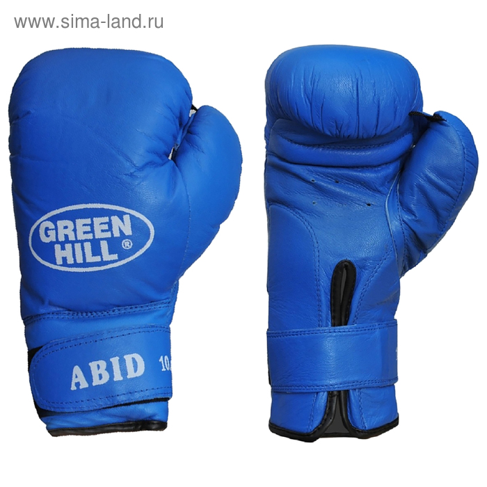 Боксёрские перчатки Abid, 16 унций, цвет синий - Фото 1