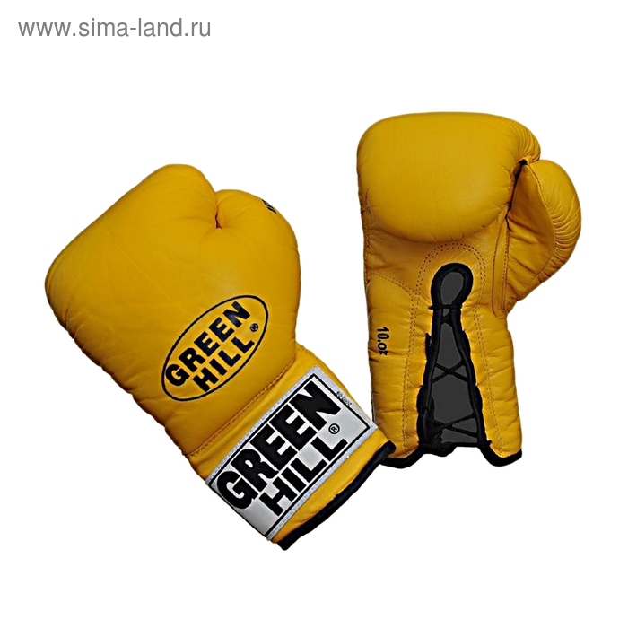 Боксерские перчатки BGI-2051 IDEAL   10 oz  желтые - Фото 1