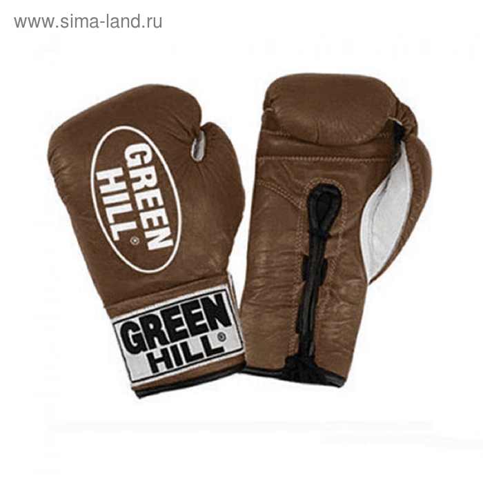 Боксёрские перчатки Proffi, 12 унций, цвет коричневый - Фото 1
