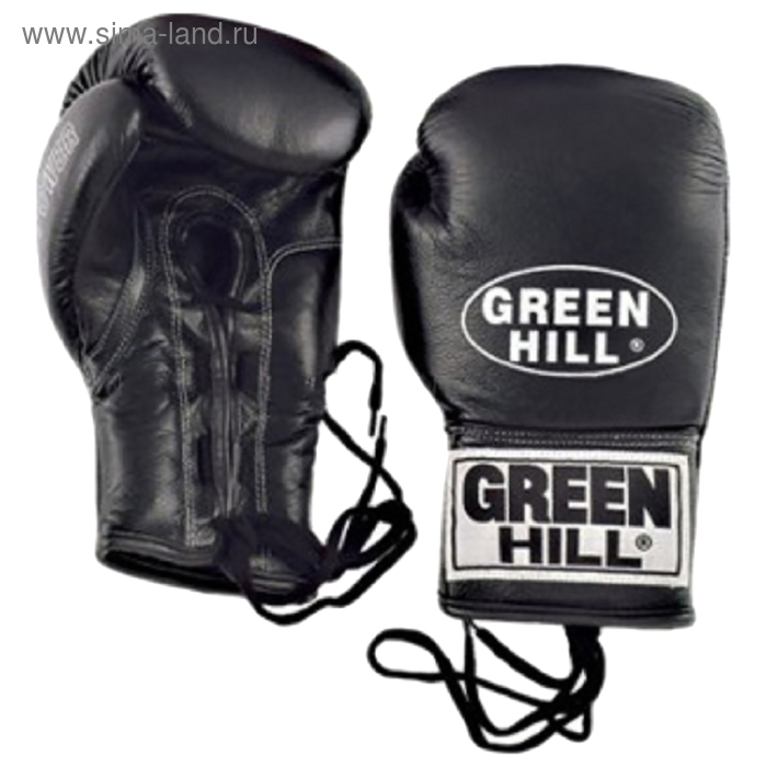 Боксёрские перчатки Power, 12 унций, цвет чёрный - Фото 1
