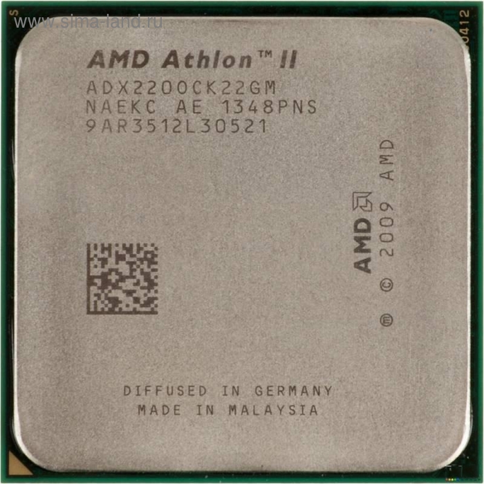 Процессор AMD Athlon II X2 220 AM3 (ADX220OCK22GM) (2.8GHz/4000MHz) OEM - Фото 1