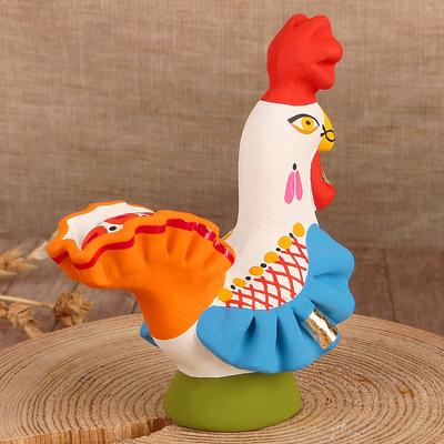 Дымковская игрушка «Фигурка: Петух», 11 см, МИКС