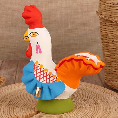 Дымковская игрушка «Фигурка: Петух», 11 см, МИКС