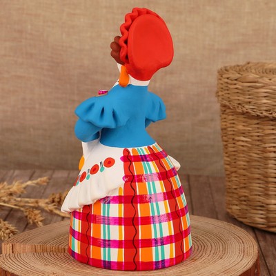 Дымковская игрушка «Фигурка: Хлеб-соль», 15 см, МИКС