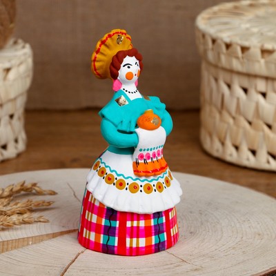 Дымковская игрушка «Фигурка: Хлеб-соль», 15 см, МИКС