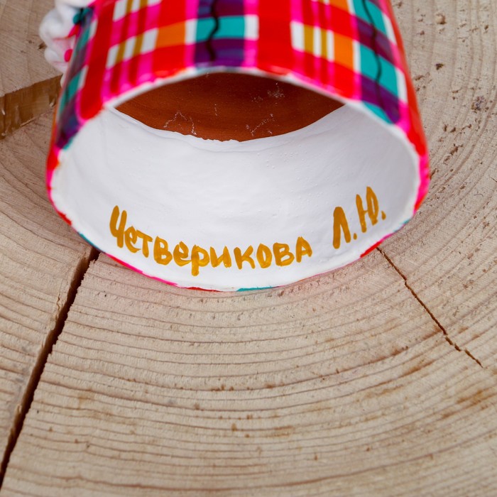 Дымковская игрушка "Барыня "Хлеб-соль", 15 см,  микс - фото 1908274588