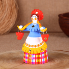 Дымковская игрушка "Барыня - водоноска", 14 см, микс - Фото 2