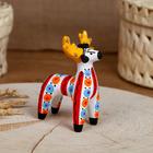 Дымковская игрушка «Олень» 10 см, микс - Фото 5