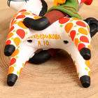 Дымковская игрушка "Всадник с гармошкой", 16 см - фото 9546271