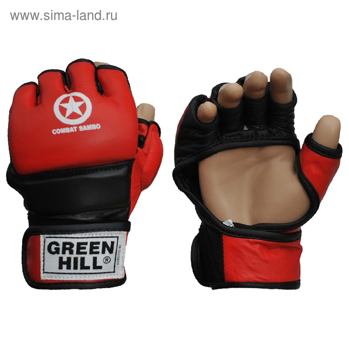 Перчатки для ММА Combat Sambo, размер M, цвет красный - Фото 1