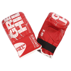 Перчатки боксерские снарядные Force, размер L, цвет красный - Фото 1
