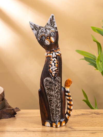 Сувенир «Кошка», 35 см, дерево