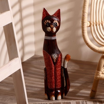 Сувенир «Кошка», 50 см, дерево