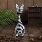 Сувенир «Зебра-толстячок», 18×6×5 см, дерево - Фото 2