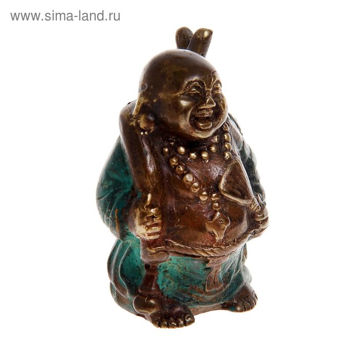 Сувенир бронза "Будда" 6х4,5х3 см - Фото 1