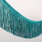 Тесьма декоративная «Бахрома», 10 см, 5 ± 1 м, цвет зелёный - Фото 1