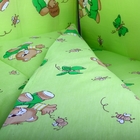 Комплект в кроватку "Мишки с мёдом" (4 предмета), цвет зелёный (арт. 1555) - Фото 3