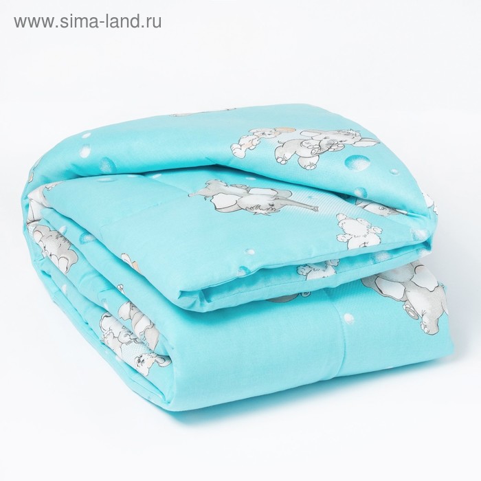 Одеяло, размер 110х140 см, цвет голубой - Фото 1