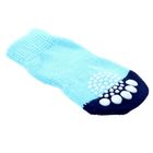 Носки хлопковые нескользящие "Узор", размер L (3,5/5 * 8 см), набор 4 шт, черно-голубые - Фото 4