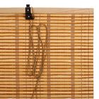 Штора рулонная бамбук 160х120 см "Светлый дуб" - Фото 2