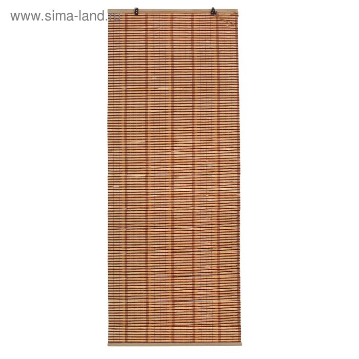 Штора рулонная бамбук "Капучино" 160х60 см - Фото 1