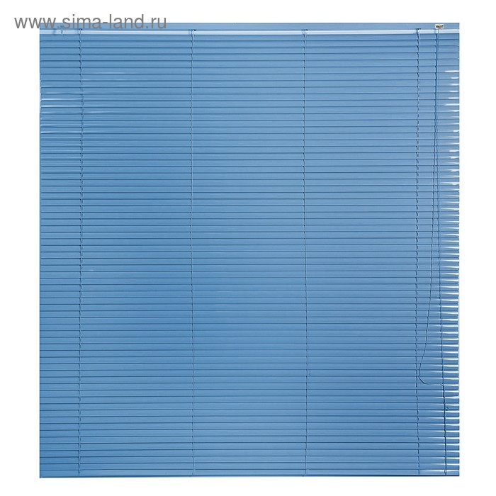Жалюзи горизонтальные 150×160 см, цвет голубой - Фото 1