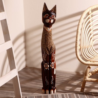 Сувенир «Кошка», 80 см, дерево